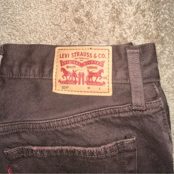 Levi's 501 Women's Brown Jeans - Picture 5 of 10